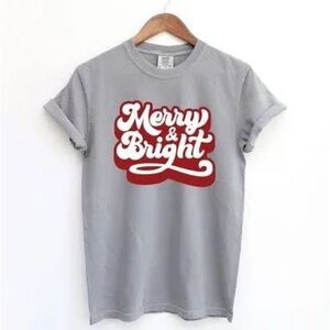 Merry & Bright Christmas Tee never worn
